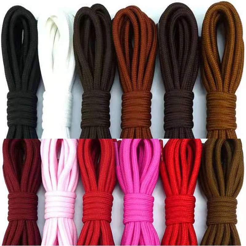 

Polyester Lengthened round Shoelace Thick0.5cm Hiking Shoes Belt Leather shoe lace Military Boots Shoelaces Athletic Shoe Laces