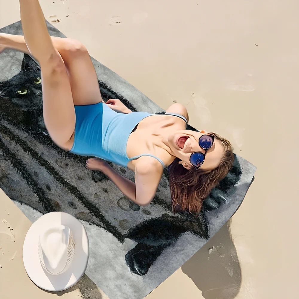 Пляжное полотенце с рисунком Мэгги ванделле Мультяшные милые летние детские