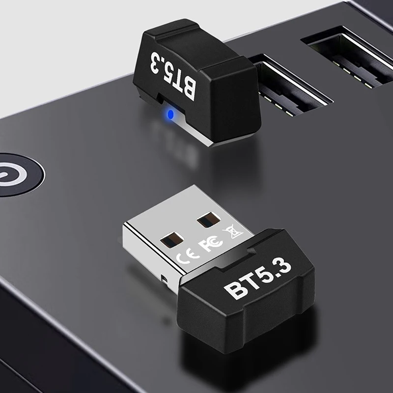 

Bluetooth-адаптер RTL5.3, беспроводной USB-приемник для подключения к компьютеру, Bluetooth-наушники