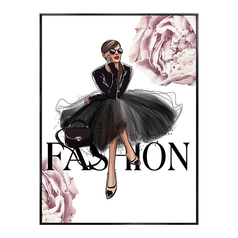 

Печать на холсте Walhome Современный