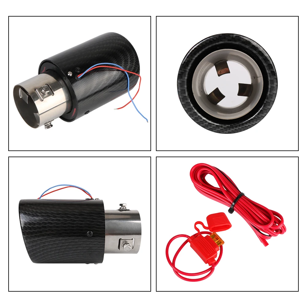 Универсальный автомобильный модифицированный глушитель выхлопной трубы 63-65 мм с