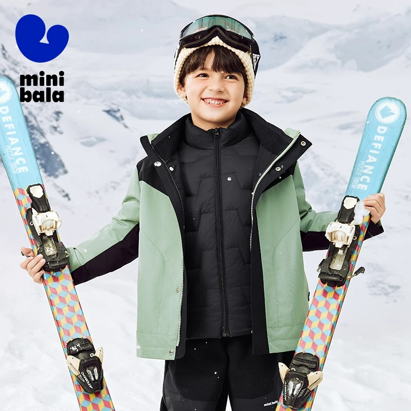 Водонепроницаемый и ветрозащитный пуховик Mini Bala для улицы 2024 новые зимние стили