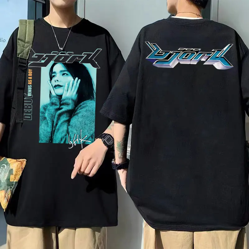

Bjork Venus As A Boy Music Album Graphic Print T Shirt Men Women Hip Hop Vintage Oversized Tshirt Unisex Casual Loose T-shirt