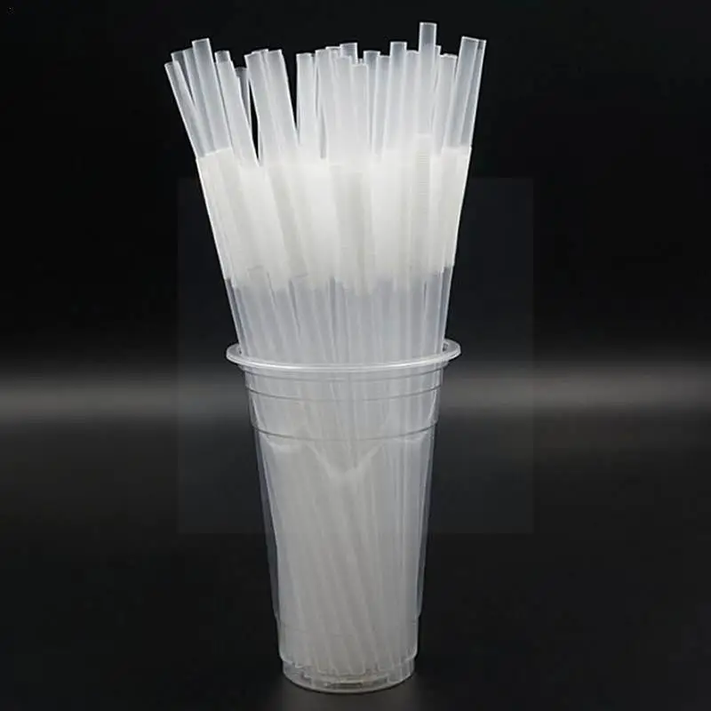 

1 Pack Transparent Clean Drinking Straws Wedding Bendy Party Drinking Flexible Long Extra Plastic Straws for Drinking H5T3