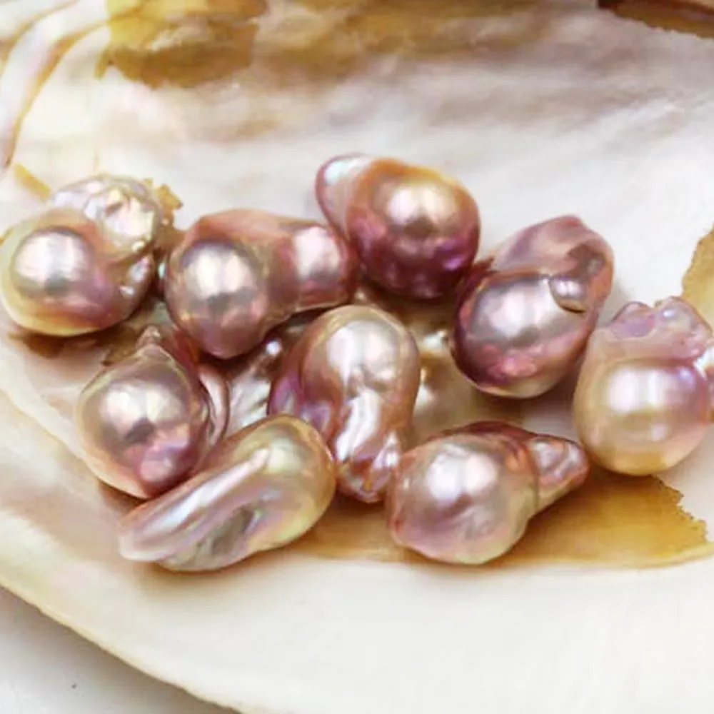 

1pc Natural Freshwater Pearls Necklace Irregular Baroque Deer Purple Pearl Bead Fashion Jewelry for Women Gifts Collarbone Chain