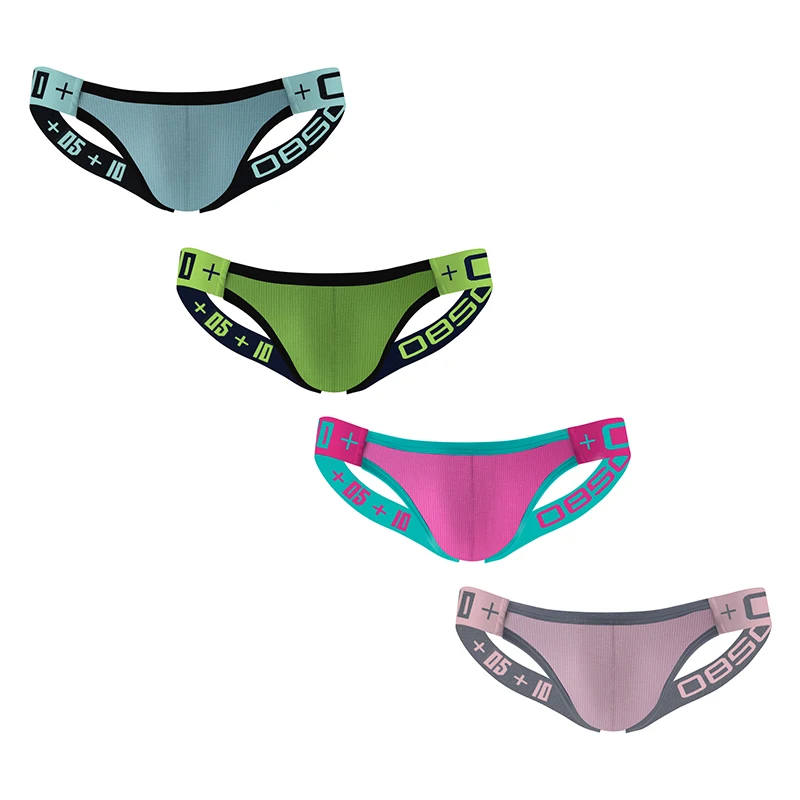 

4pcs/lot Men Thong Set Gay Underwear Jockstrap Man Cotton Male Lingerie Sexy Panties Breathable Cueca Tangas Homme Free Shipping