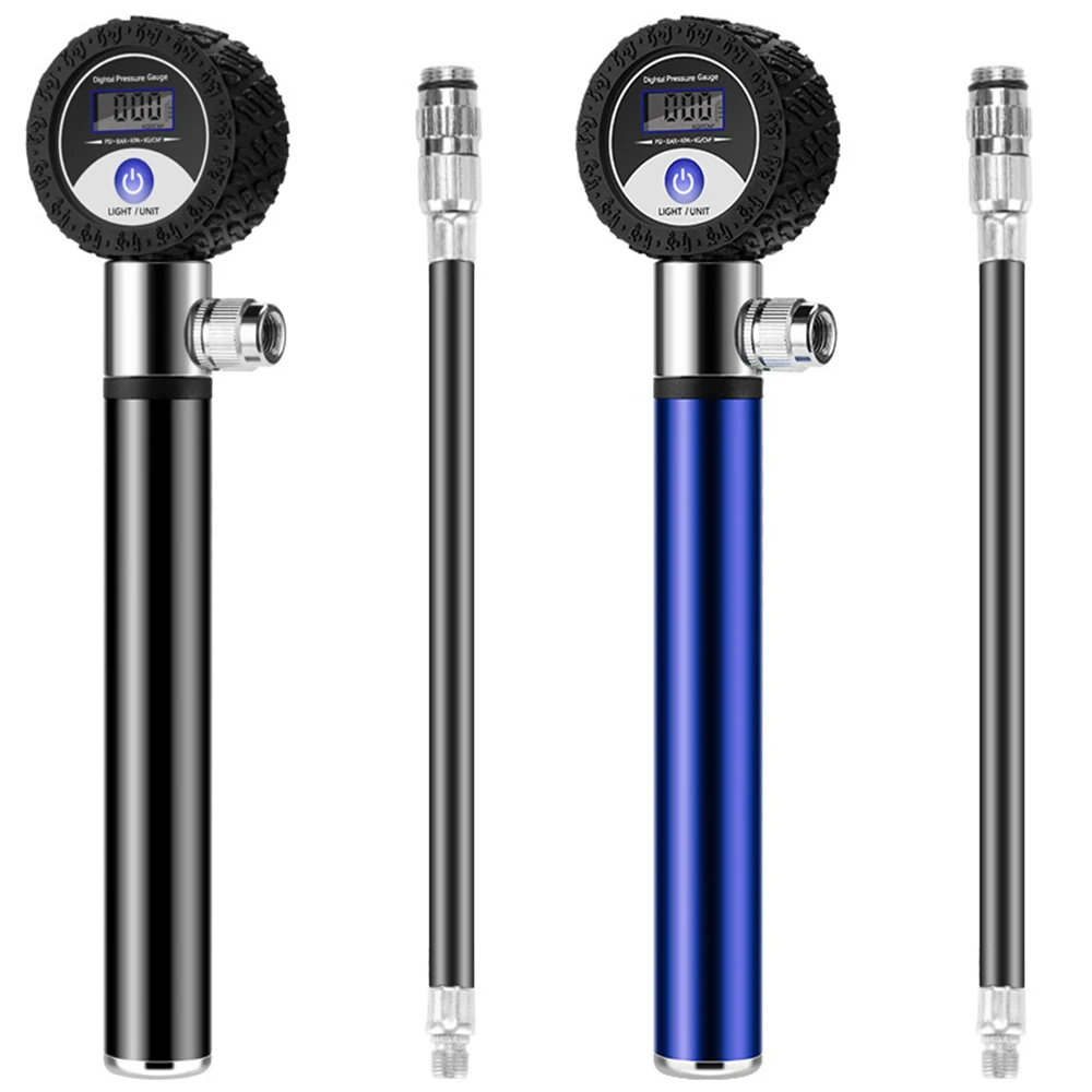 

Mini Hand Pump Road Bike Portable LCD Digital Display Pump Tire Air Pump Fits For Presta & Schrader Valve