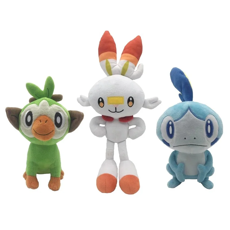 

Pokemon Sobble Scorbunny Grookey Cartoon Elf Figure Plush Soft Stuffed Collection Pikachus Toys For Kid Christmas Gift Peluches