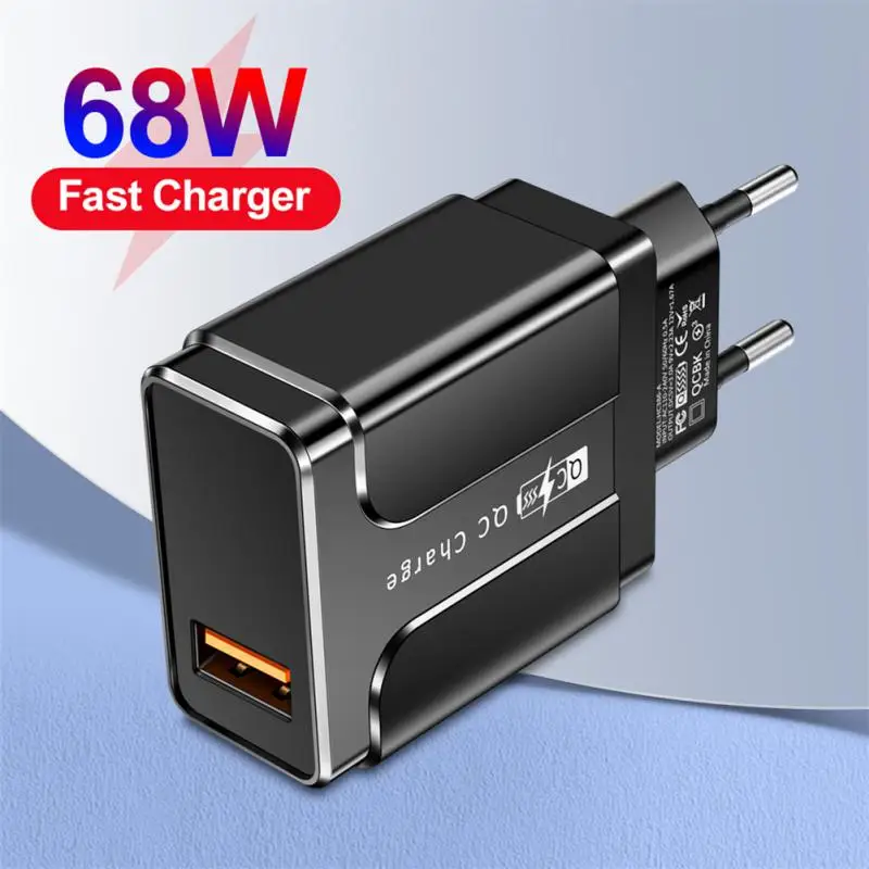 

Quick USB Charger Charge 3.0 68W Mobile Phone Charger Adapter For IPhone 14-11 Samsung Xiaomi Huawei Fast Chaging Wall Charger