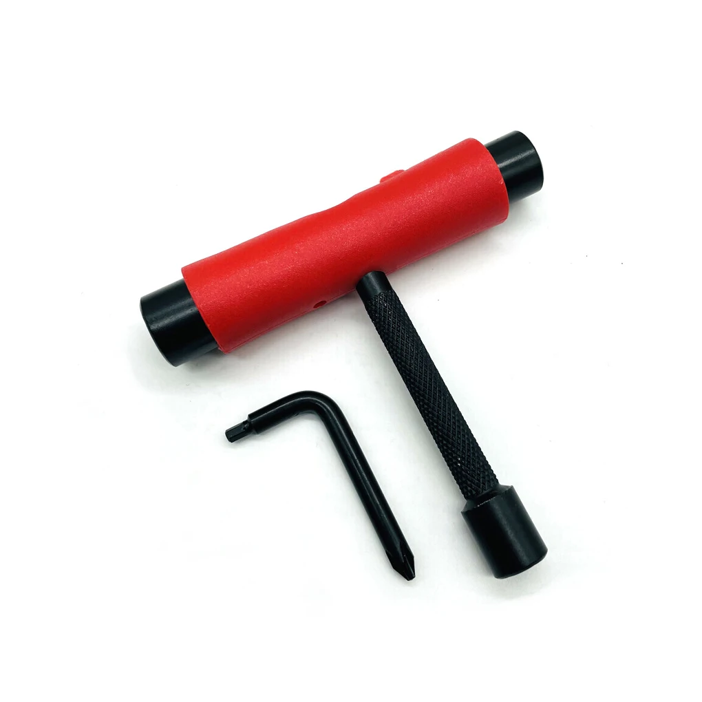 

Steel Nylon Skateboard Repair Tool Colorful Professional T Shape Ergonomic Nonslip Installing Detaching Spanner Tools