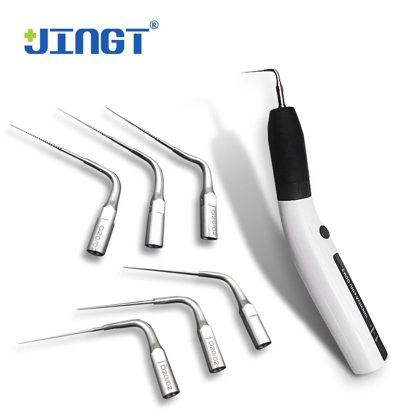 

JINGT Dental Endo Ultra Activator Handpiece Cordless Ultrasonic Endodontic Irrigator with Tips Root Canal Dentistry Instruments