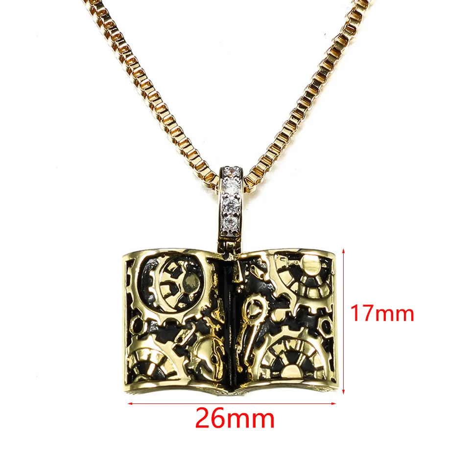 VANAXIN подвеска-книга из латуни