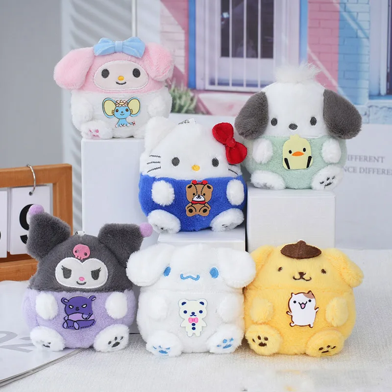 

Sanrio Hello Kittys плюшевая кукла мягкая игрушка брелок Kuromi My Melody Pom Purin Cinnamoroll полакко мультяшная фигурка кулон