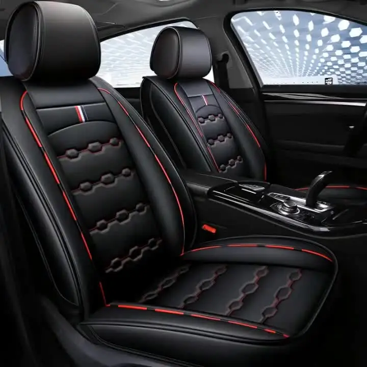 

Waterproof Disposable 5D Fabric Luxury Universal Leather Car Seat Covers for Five Seats Cushion Car Seat Cover Set Luxury