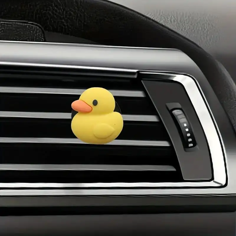 Симпатичный автомобильный ароматизатор утка с зажимом мультяшный освежитель