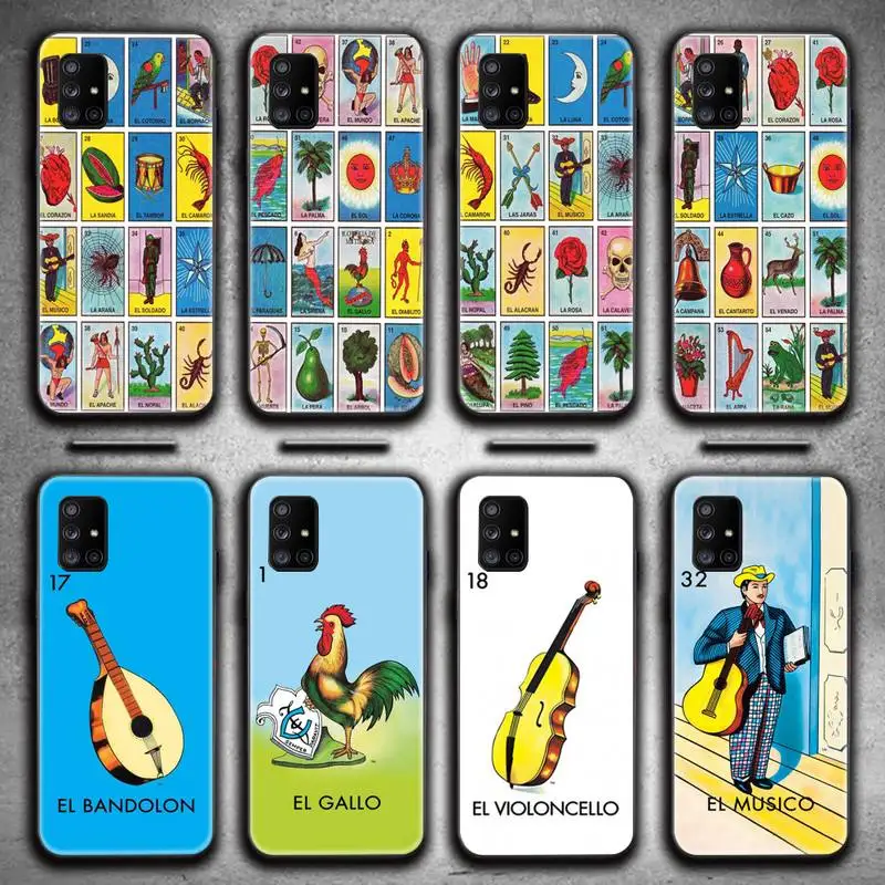 

Mexican Bingo Lottery Cool Huge Phone Case For Samsung Galaxy A52 A21S A02S A12 A31 A81 A10 A30 A32 A50 A80 A71 A51 5G