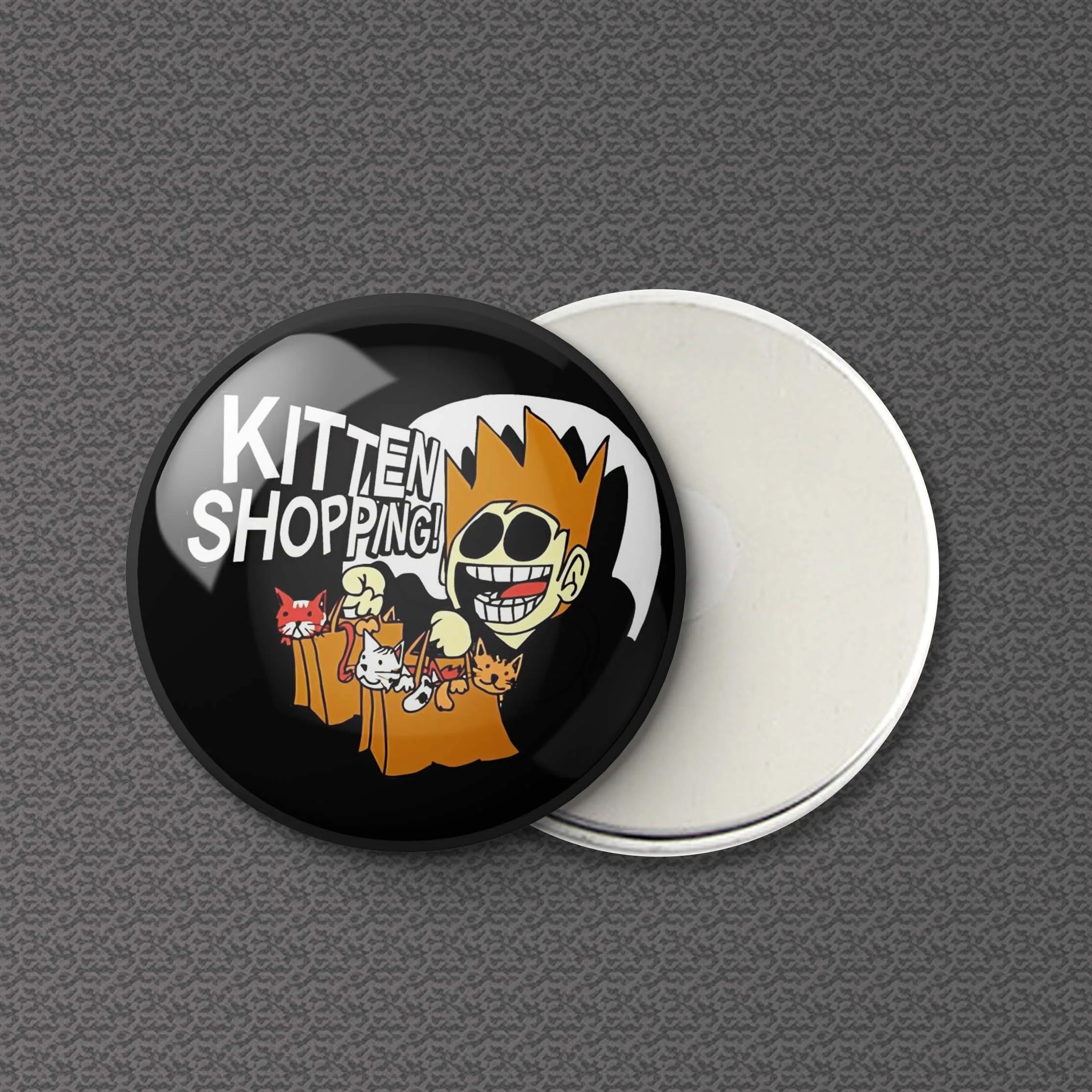 Eddsworld котенок покупки холодильник магнит металлическая женская одежда креативный Забавный кухонный Декор домашние магнитные ювелирные изделия подарок