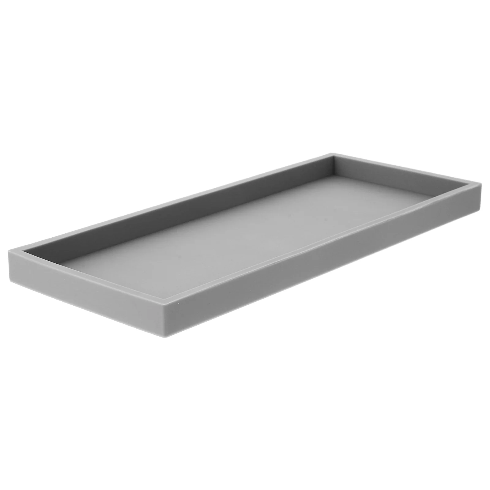 

Gray Tray Kitchen Counter Jewelry Trays Countertop Silica Gel Bath Tub Vanity