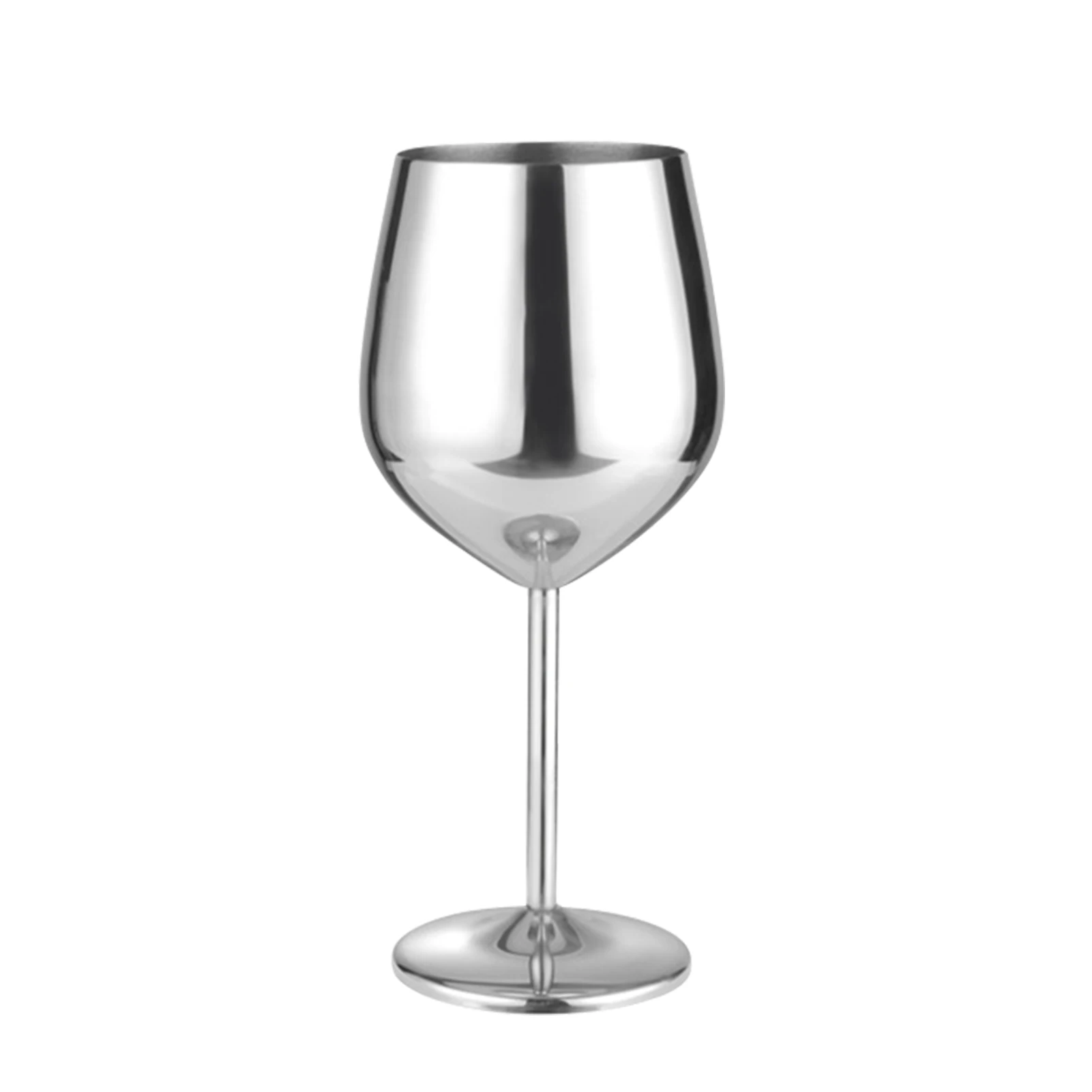 

500ml Juice Hotel Kitchen Goblet Smooth Champagne Cocktail Anniversary Drinkware Wine Glasses Stainless Steel Gift Party Wedding