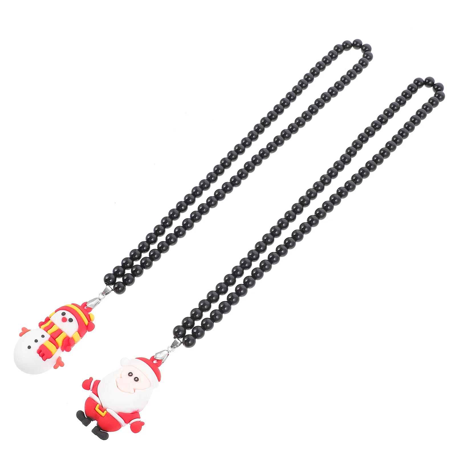 

Christmas Car Hanging Charm Mirror Ornament Garland Bead Woodhanger Knob Door Rear View Decoratioin Claus Santa Tree Interior