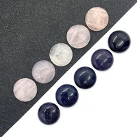 5pcspack natural gemstone pink cabochon loose beads 15mm blue sandstone cabochon patch suitable for jewelry diy ring accessory