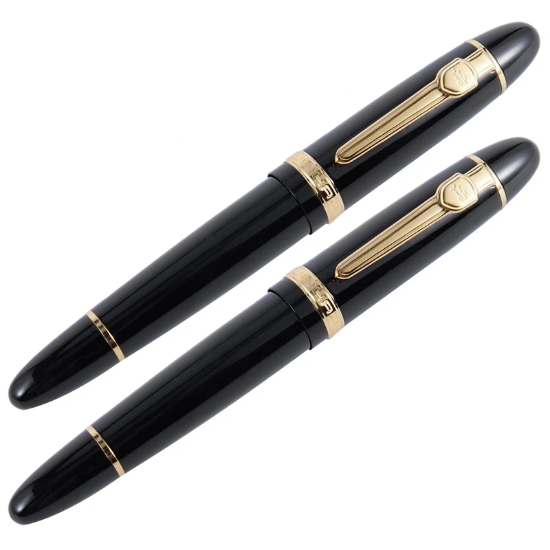 

Ручка перьевая Jinhao 159 18Kgp, черная, диаметром 0,7 мм, с футляром