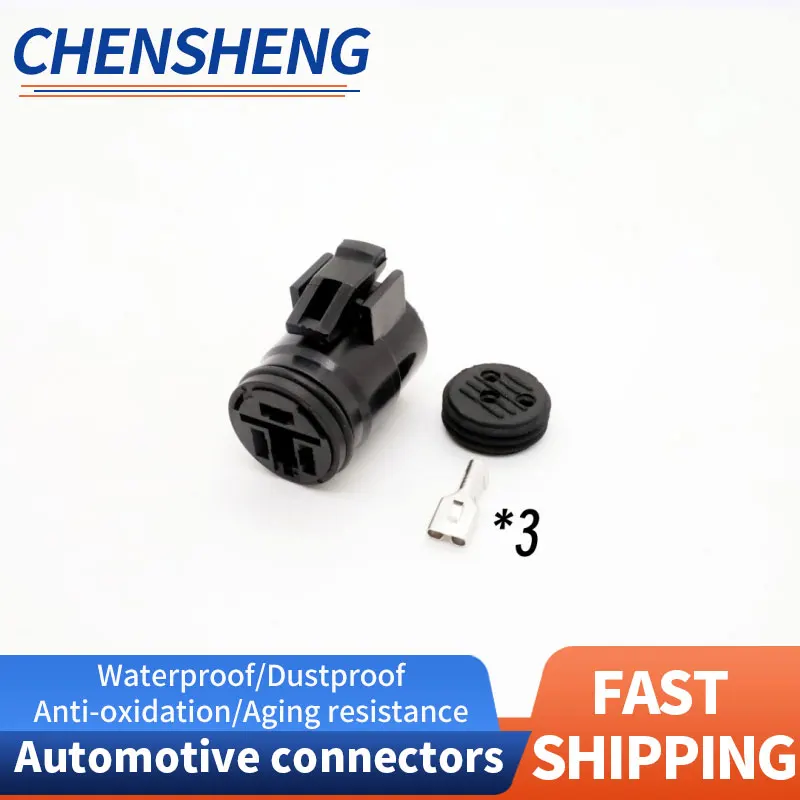 

1 комплект, 3-контактный круглый разъем генератора, водонепроницаемый жгут проводов, гнездовая вилка для Toyota 90980-10341 90980-11491