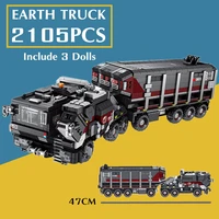 2105pcs military toys tank swat truck movie series car technical building blocks bricks figures toy children kid wandering earth