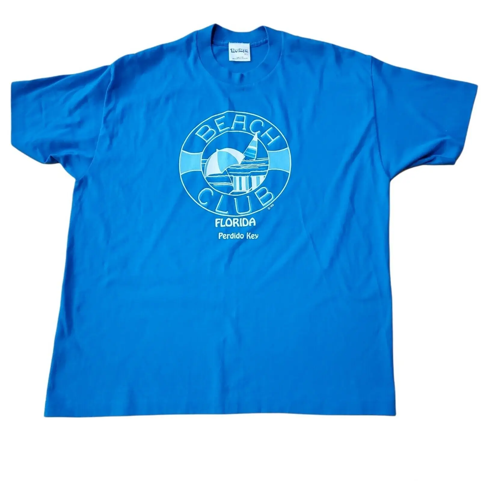Винтажная одноместная пляжная Клубная рубашка Флориды Потерянный ключ Мужские