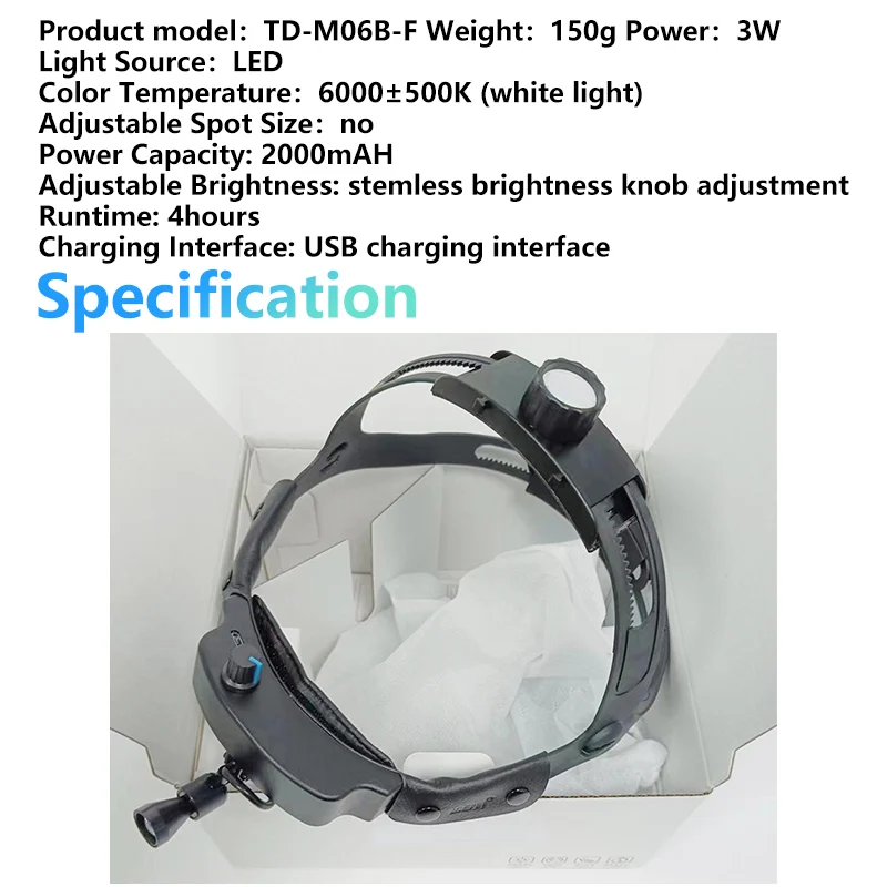 Светодиодная фокусирующая точечная фара стоматологические лупы ЛОР-медицинский