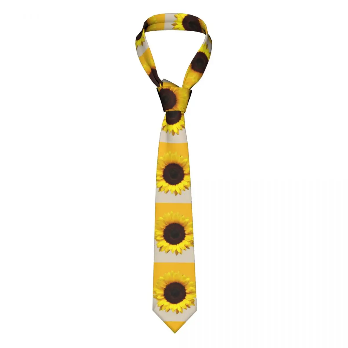 

Sunflower Necktie Unisex Polyester 8 cm Pretty Sunflower Yellow Flower Neck Ties for Mens Skinny Wide Daily Wear Gravatas Party