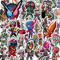 50 cartoon kamen rider anime stickers bookmark water cup computer mobile phone decoration suitcase skateboard stickers