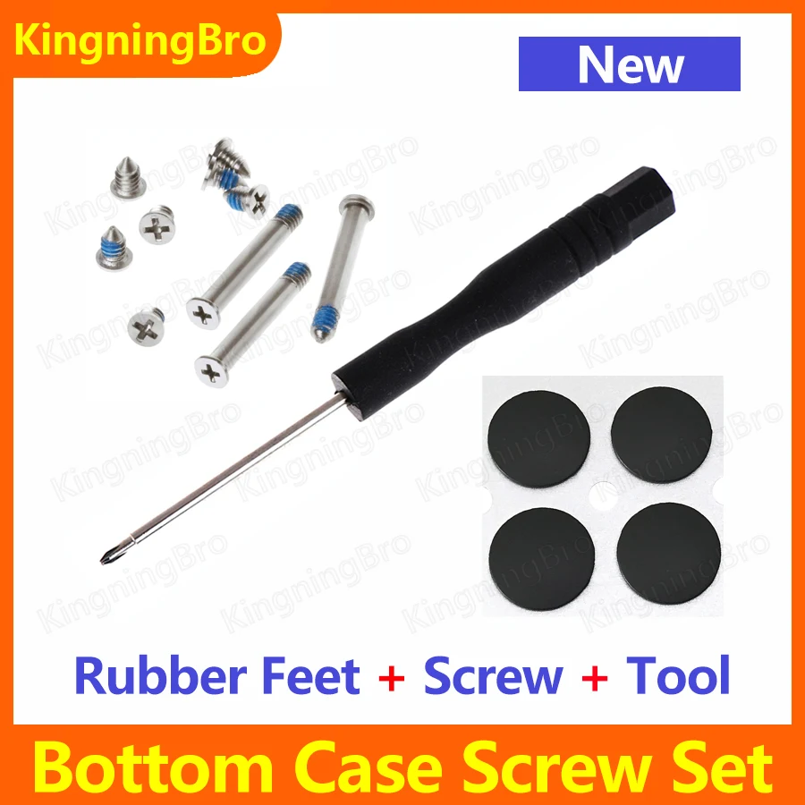 Новый нижний корпус Резиновые ножки с винтовой отверткой для Macbook Pro A1278 A1286 A1297 2008