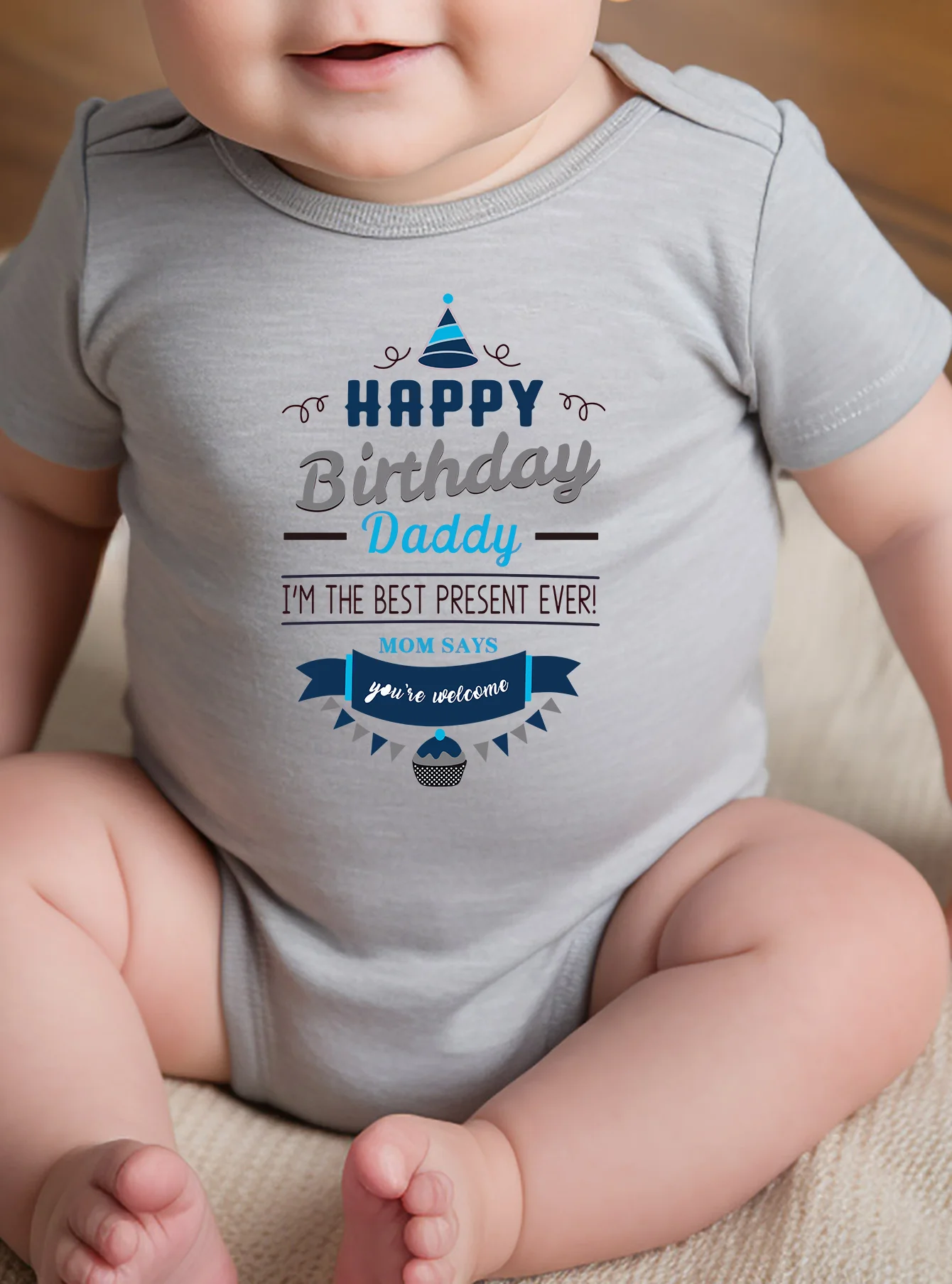 Хлопковое боди с короткими рукавами и мультяшным принтом для унисекс подарок на