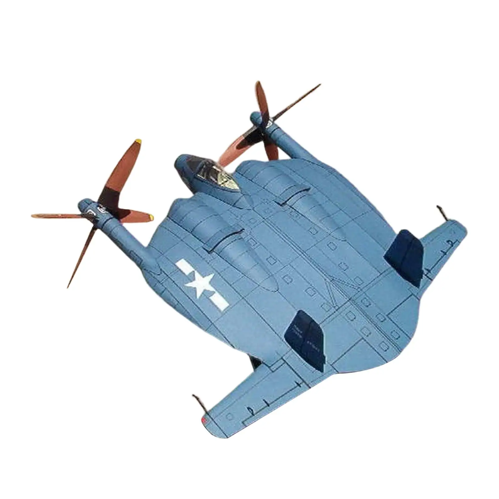 Fighter Model Toy Aircraft Plane Paper Model Handcrafts for Office Kids Gift