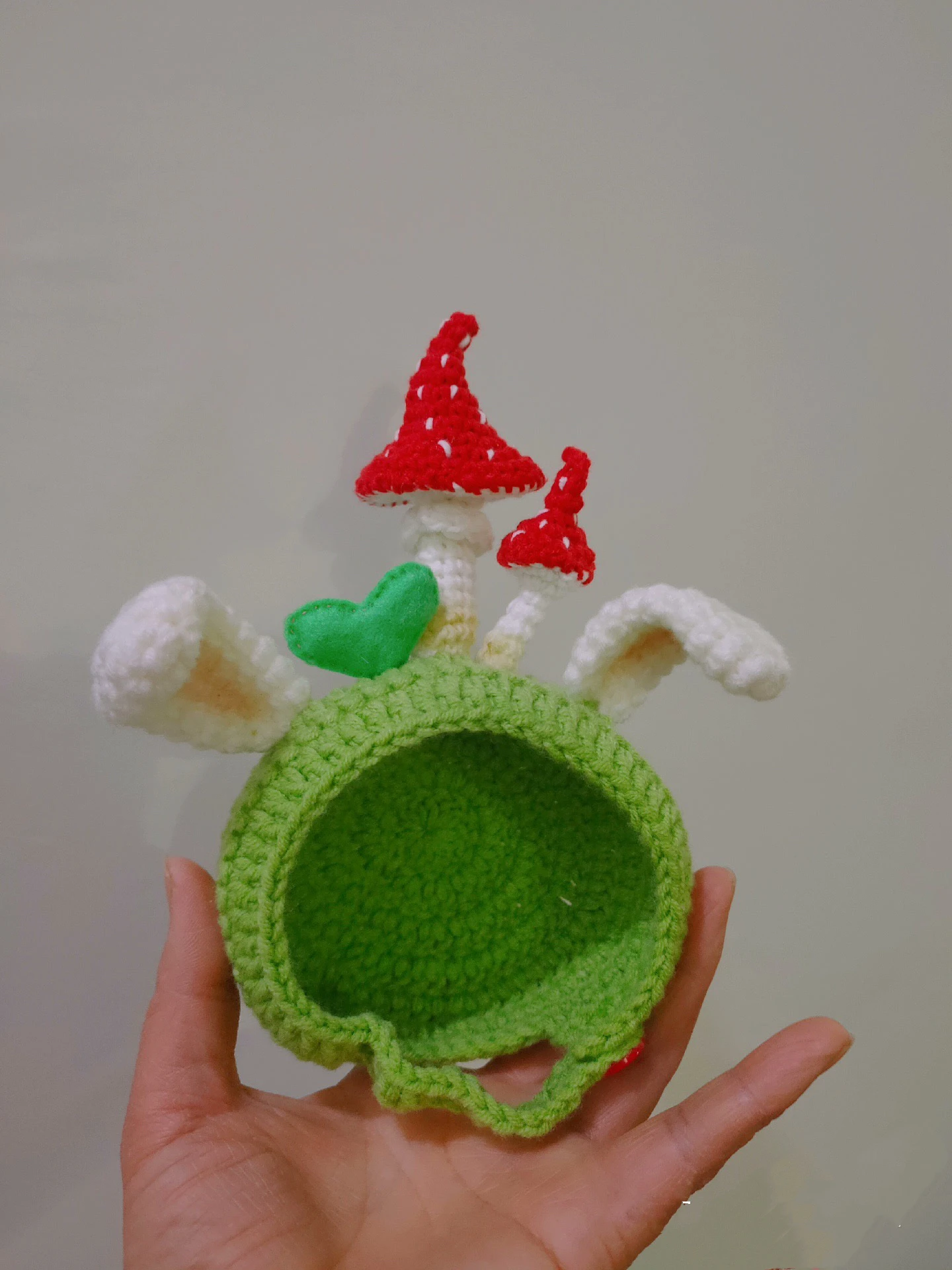 

New Rabbit Ears hand woven wool hat (Fit blythe、qbaby Doll Accessories)