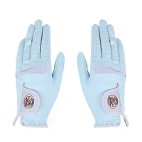 1pair women breathable microfiber cloth golf gloves slip resistant elastic gloves left right hands sports gloves golf accessorie