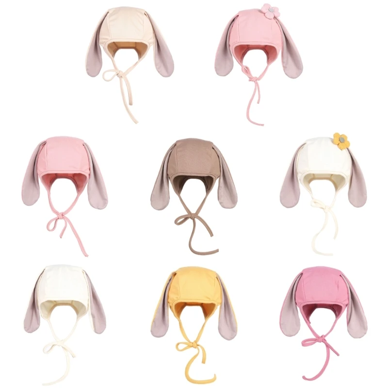 

Cute Baby Bunny Hat Bonnet with Long Rabbit Ears Spring Easter Bonnet Hat Cotton