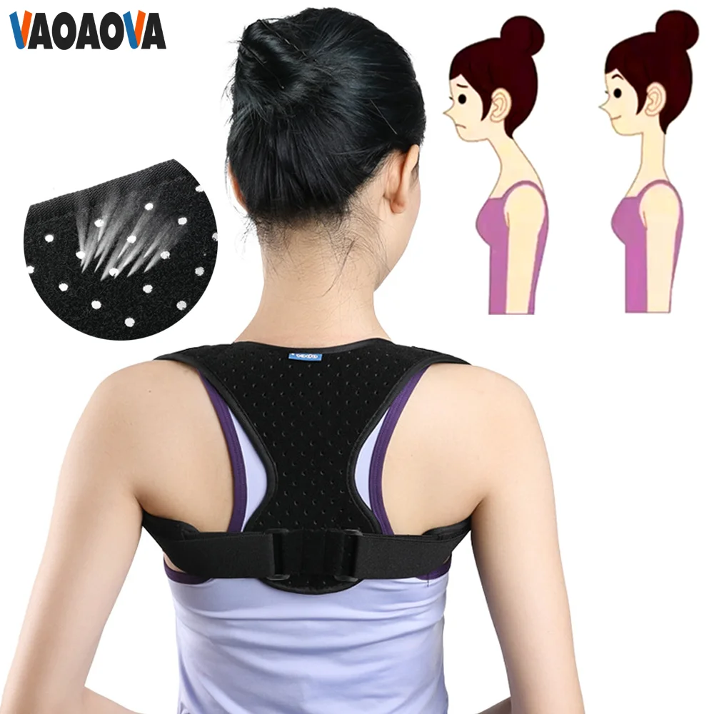 

Upper Back Brace Posture Corrector Spine Support Straightener Adjustable Comfortable Pain Relief for Clavicle Shoulders Neck