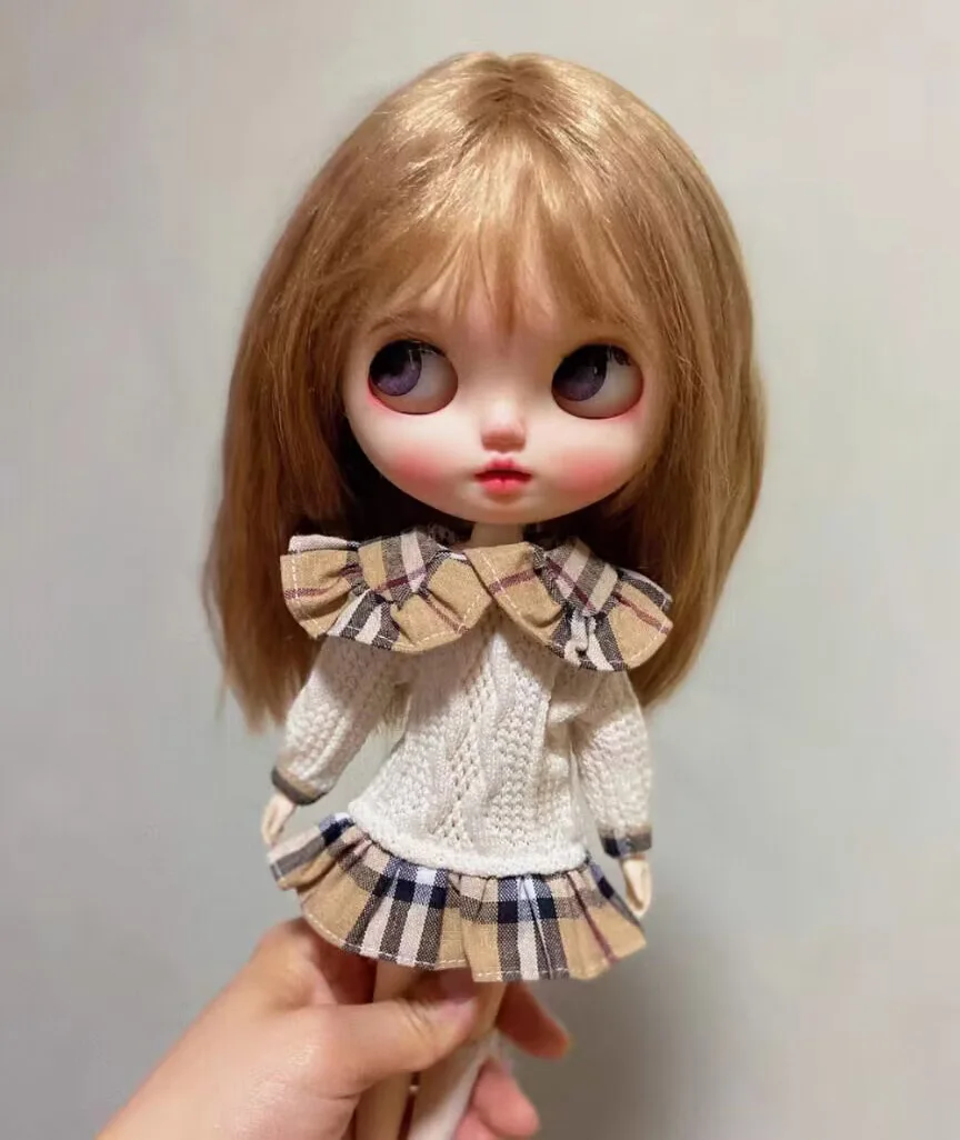 2025 1 шт. стильный свитер Блайт искусственная две юбки 1/6 30 см (подходит для azone Pullip