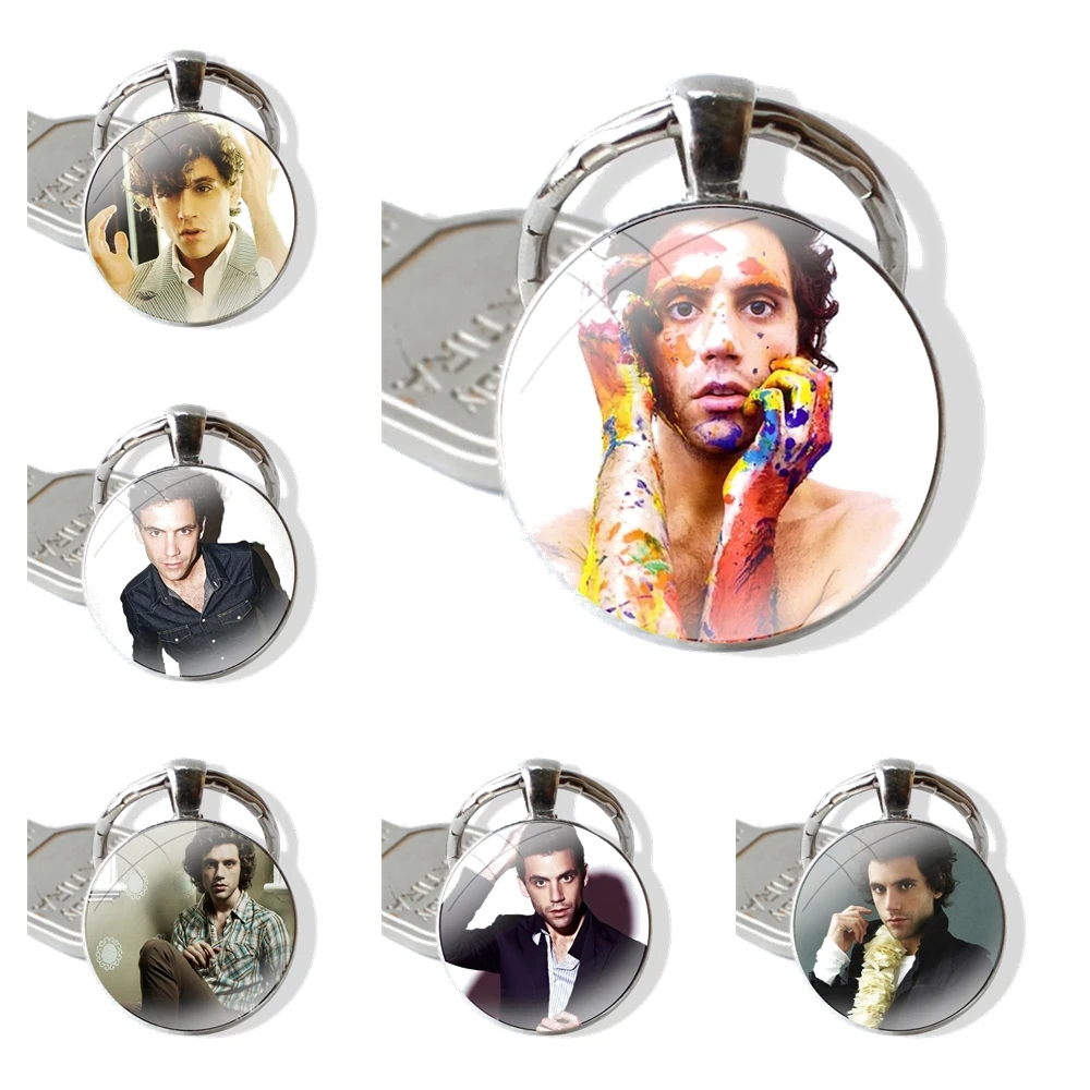 

Модный мультяшный Креативный дизайн подвеска Mika автомобильные брелки ручной работы стеклянный кабошон брелок