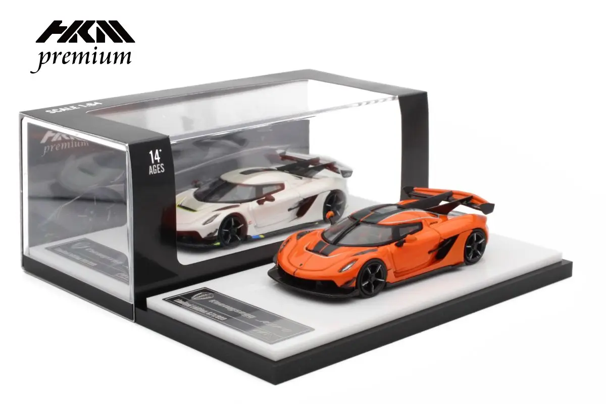 

HKM 1:64 Koenig Segg Jesko оранжевая модель автомобиля под давлением ограниченная по 1500 шт. в ноябре 2022 года