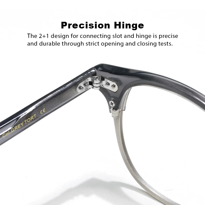 Высококачественная ацетатная полуоправа tortoiseshell Ellipse мода 5199 мужская оправа для