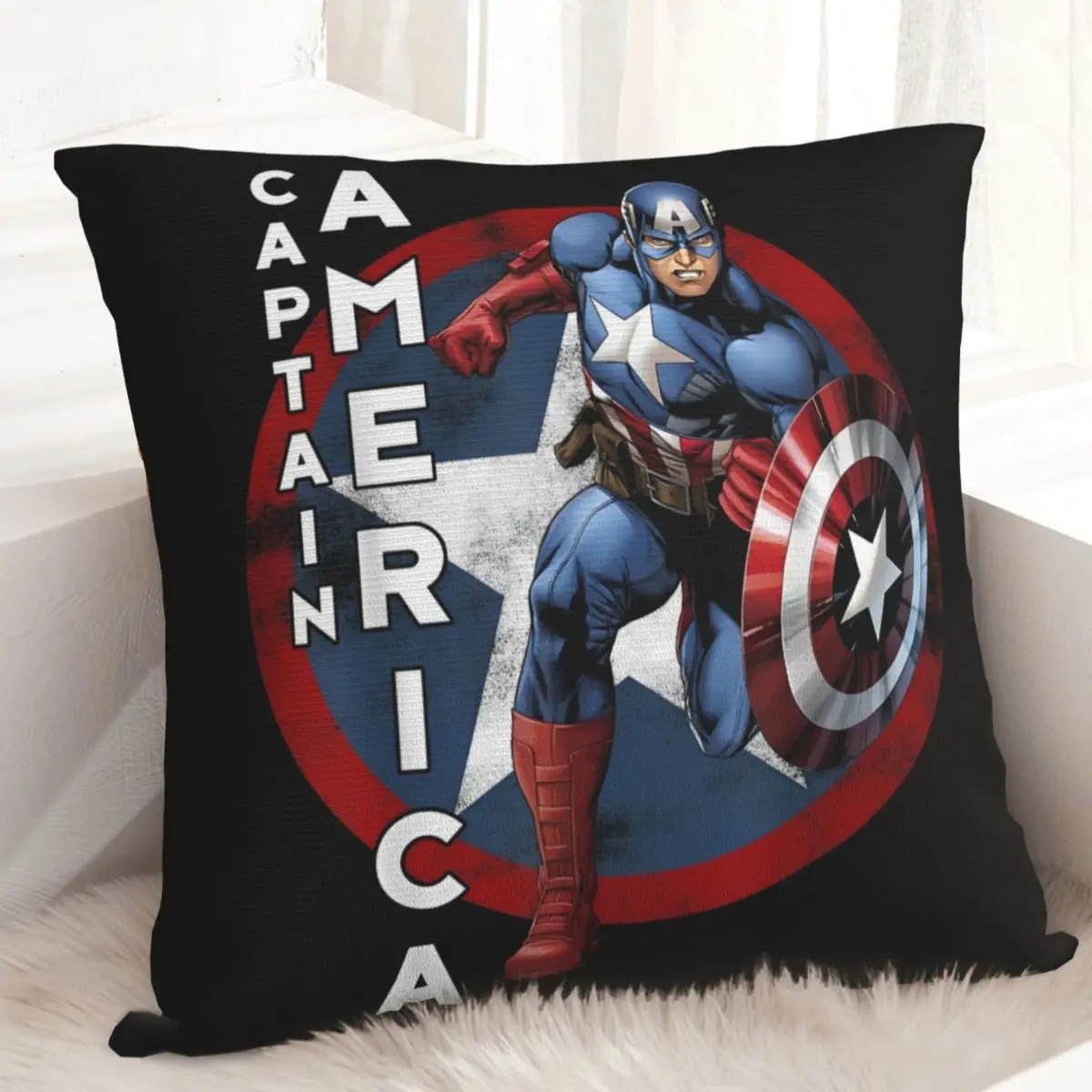 Наволочка Marvel Капитан Америка Мстители Икона Мягкая наволочка Чехлы для подушек