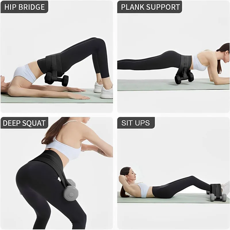 Тренажер для тяги бедра пояс ягодиц полностью регулируемый гантелей гири