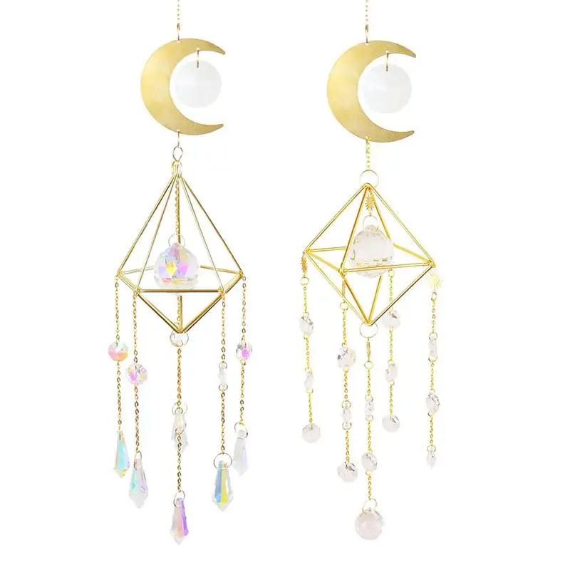 

Sun Catchers Crystal Light Catcher Wind Chime Rainbow Suncatchers For Window Home Porch Wedding Party Garden Decoration