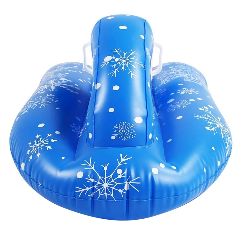 

Snow Tube Inflatable Thicker Snow Tube Toy For Kids And Adults Winter Inflatable Snow Sled Toys Outdoor Toys Blue