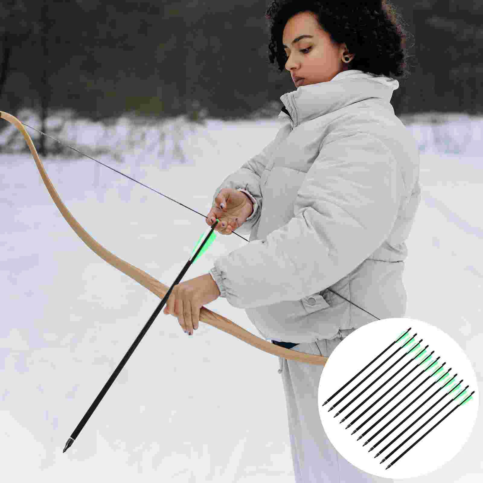 

12Pcs Outdoor Practicing Arrow Archery Training Arrows Archery Accessories