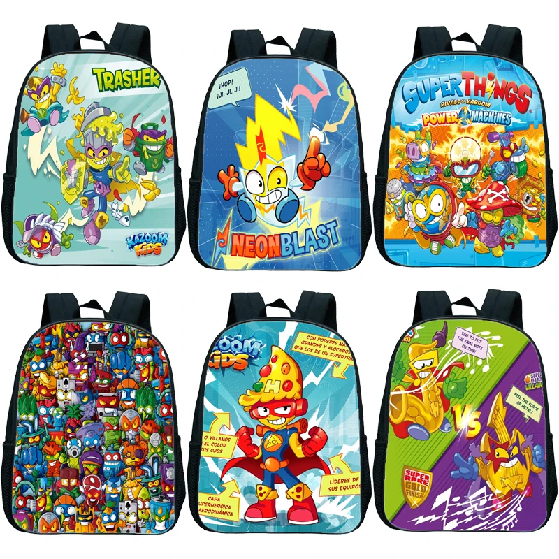 

Children SuperThings Backpack Toddler Kindergarten Bags Cartoon Mini BookBag Superzings Schoolbags Mochila Kids Christmas Gifts