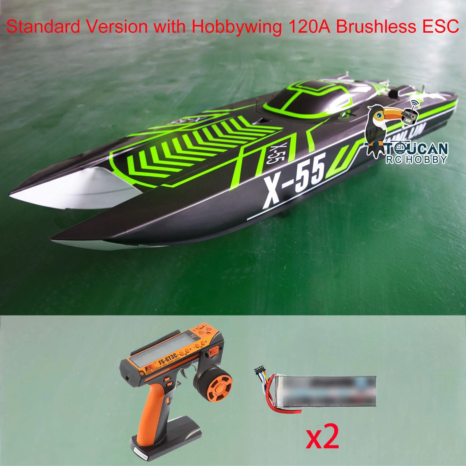 X55 RTR Высокоскоростные гоночные лодки с дистанционным управлением DTRC 110 км/ч